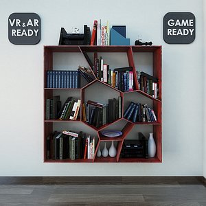 furniture wallshelf games 3d model