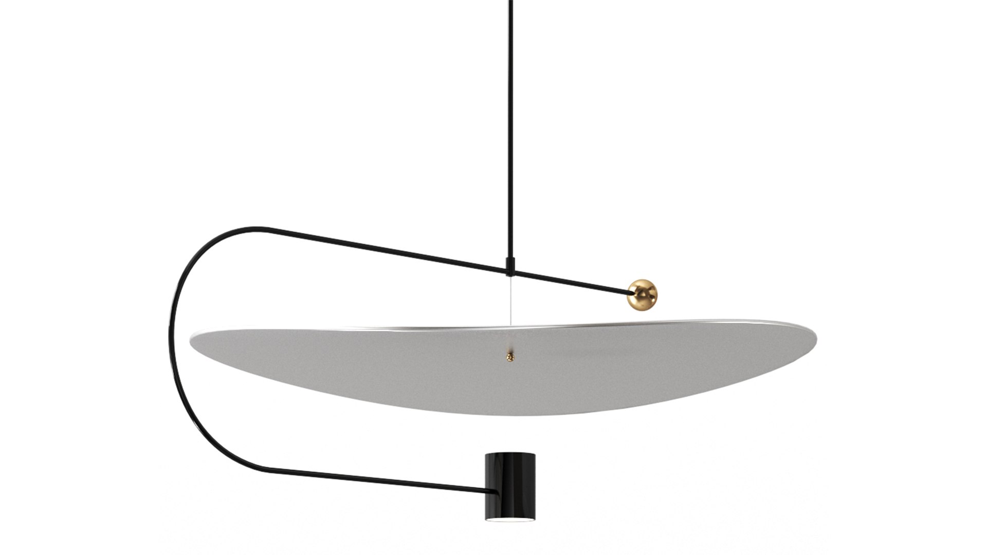 Float Wide Pendant Light 3D Model - TurboSquid 1905109