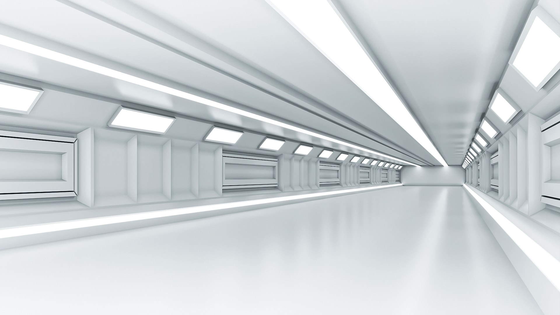 Low Poly Sci Fi Corridor 09 3D Model - TurboSquid 2098030