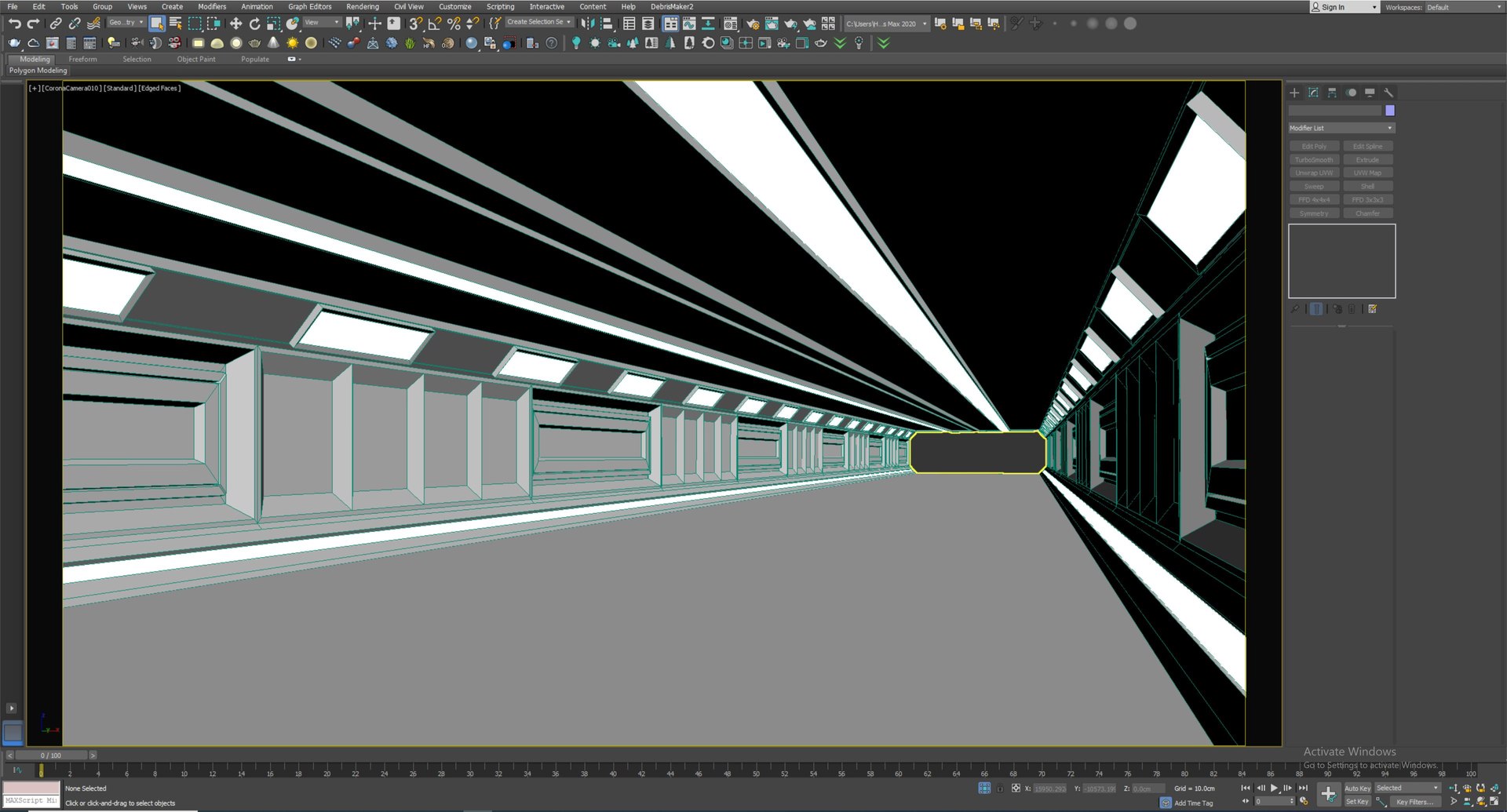 Low Poly Sci Fi Corridor 09 3D Model - TurboSquid 2098030