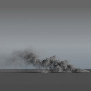 3D smoke rising - vdb model