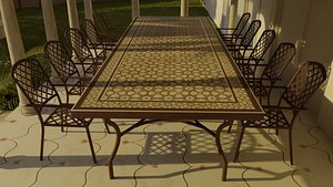 3D moroccan table