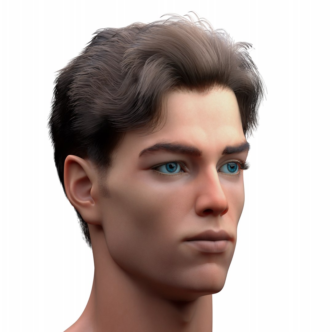 Slavic Male Head 3D Model - TurboSquid 2353354