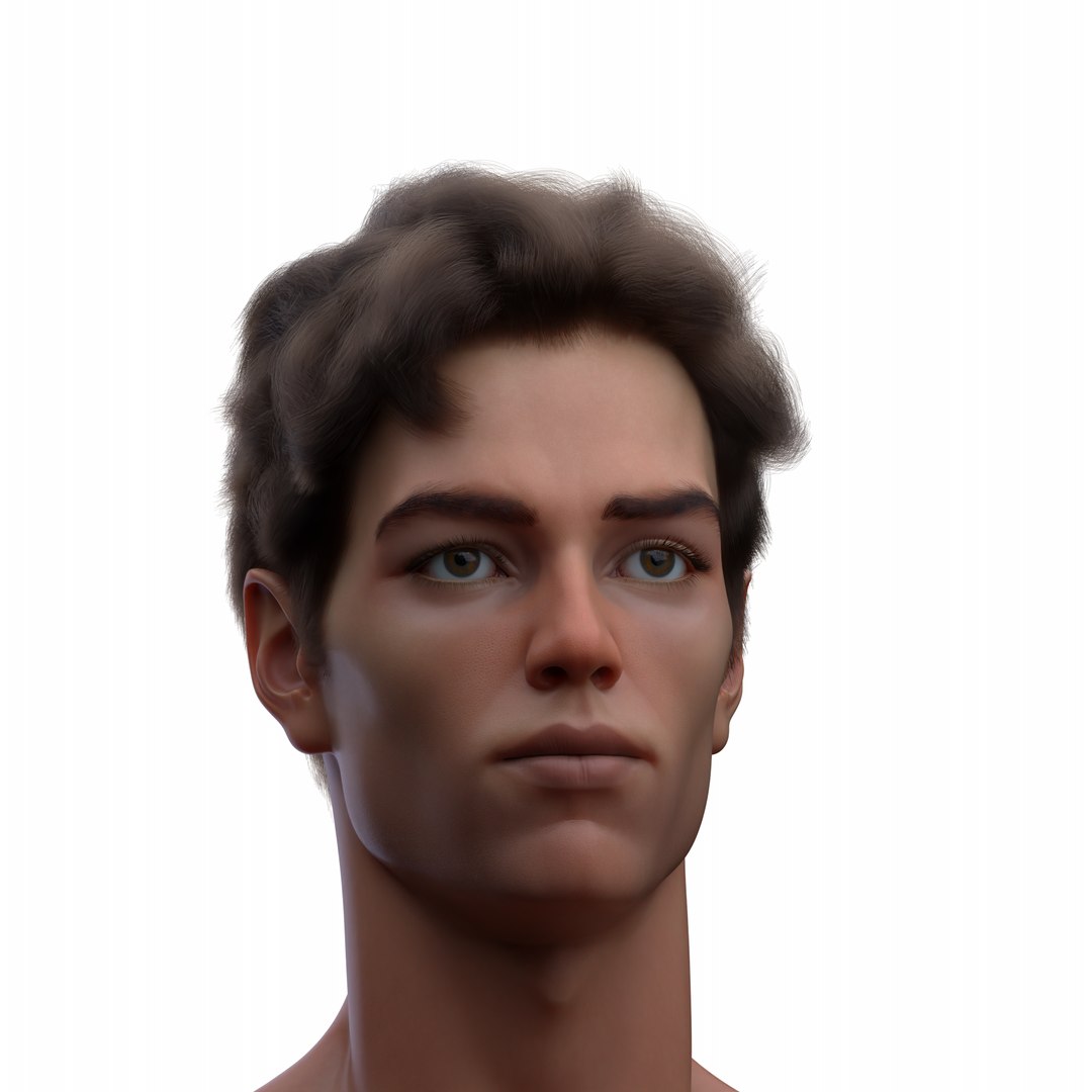 Slavic Male Head 3D Model - TurboSquid 2353354