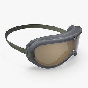 3D Vintage Military Goggles model
