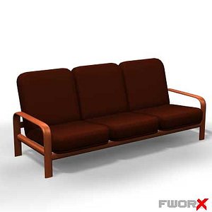 3d chair waiting model
