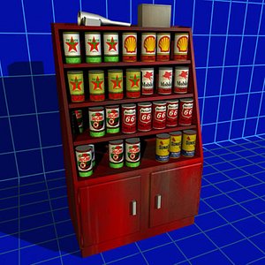 oil rack 01 3d model