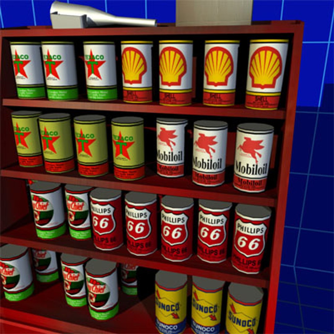 Oil Rack 01 3d Model