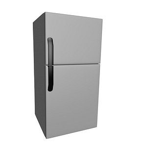 simple fridge minimalist 3D model