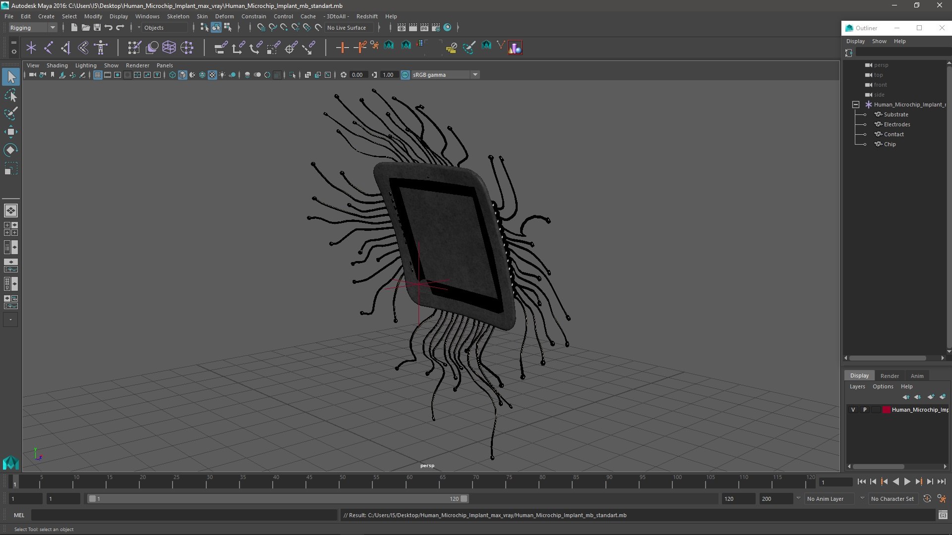 Human Microchip Implant TurboSquid 2268806