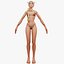 Modello 3D di elfo del sangue femminile modulare completamente personalizzabile di alta qualità