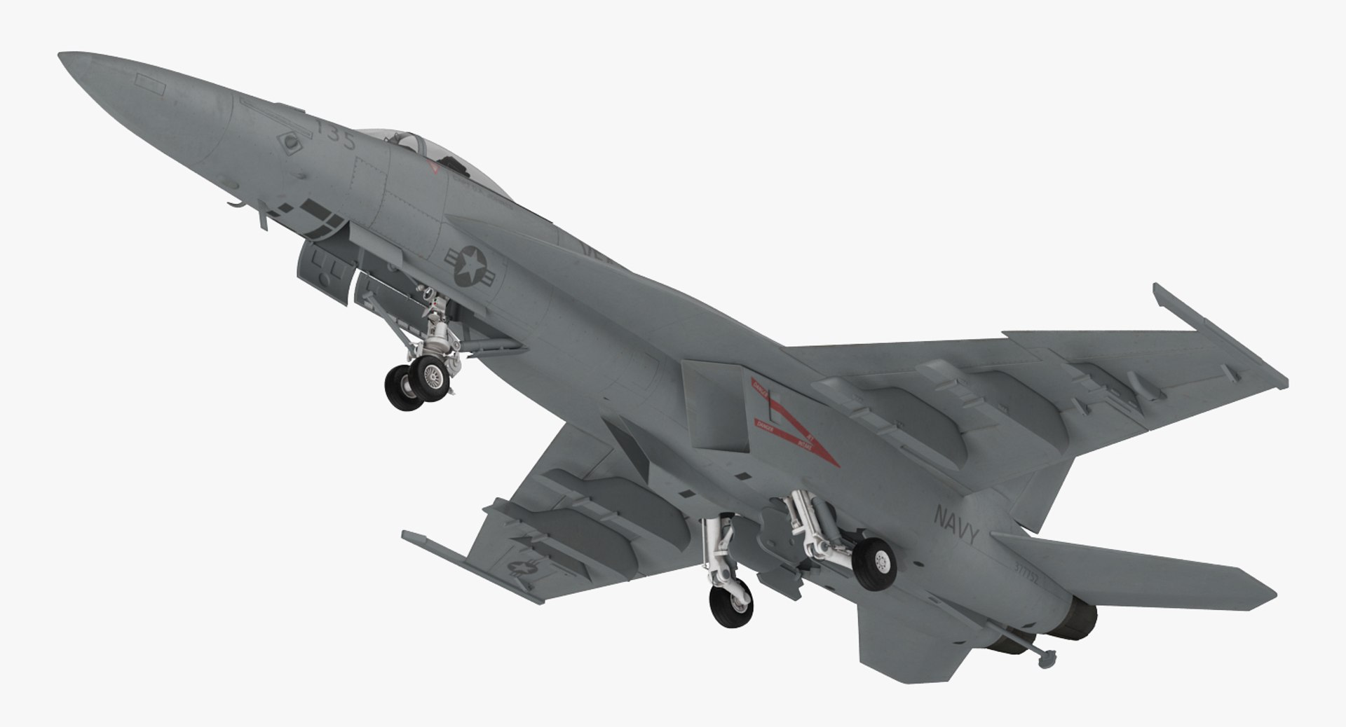 Fighter FA 18EF Super Hornet 2 3D model preview
