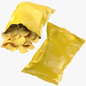 chips bags 3D
