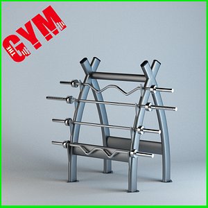 3d barbell rack