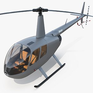 3d light helicopter robinson r44
