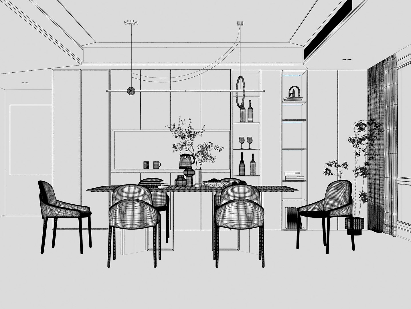 Modern Restaurant model - TurboSquid 2109052