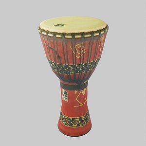 Red and Black Drum 3D model