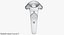 htc vive vr joystick 3d model