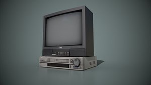 TV and VHS Player