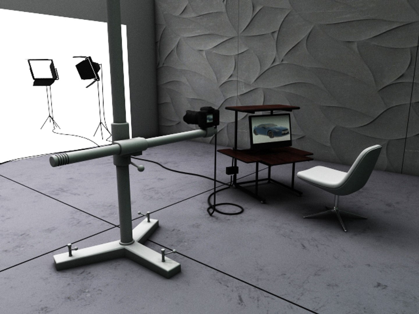 Studio Render Car 3d Max