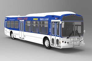 3d model bus