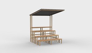 Bonsai bench 3D model 3D model