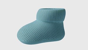 3D model booties knitted