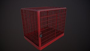 cage - red 2k 3D model