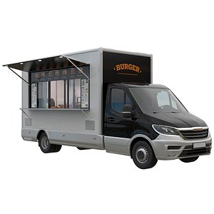 3D Generic Food Truck
