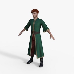 3D Villager Rigged model