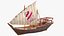 Qatar Traditional Boat 3D Model