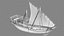Qatar Traditional Boat 3D Model