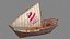 Qatar Traditional Boat 3D Model