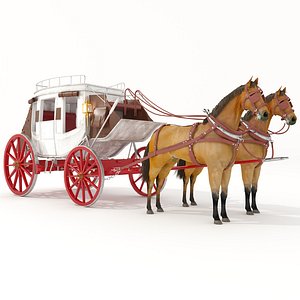 3D Horse Carriage model