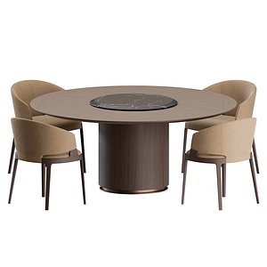 Velis Chair Otab Table by Potocco 3D model