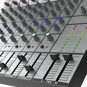 Audio mixer 1 3D model