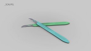 3d model scalpel