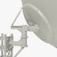 3D model set satellite dishs