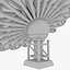 3D model set satellite dishs