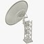 3D model set satellite dishs