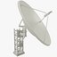 3D model set satellite dishs