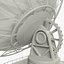 3D model set satellite dishs