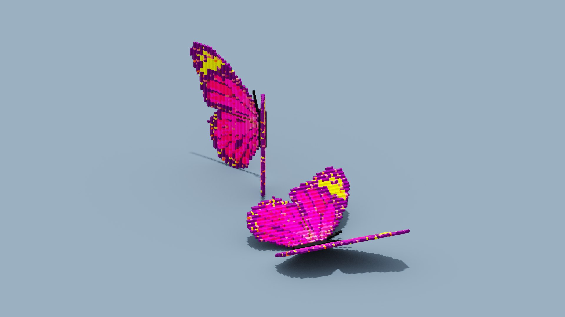 How to Make a Pixel Art Butterfly - Mega Voxels