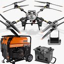 DJI Flycart 100 Drone and Generator,Remote RC plus2, Cooling system