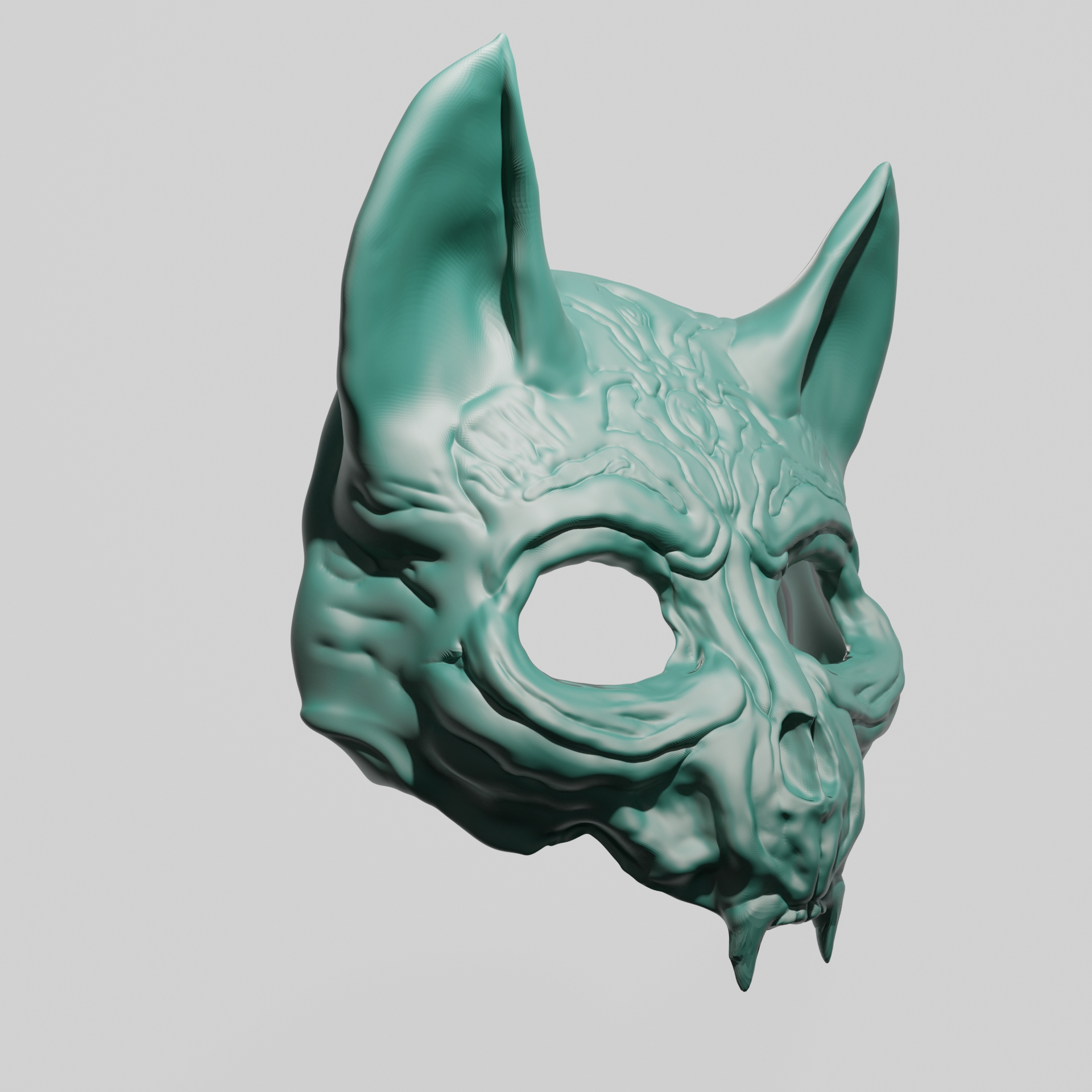 3D cat skull mask printing - TurboSquid 1466094