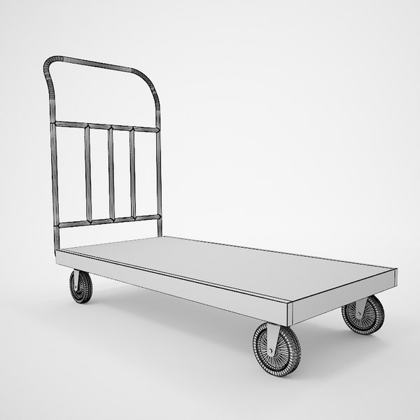 3d model luggage cart