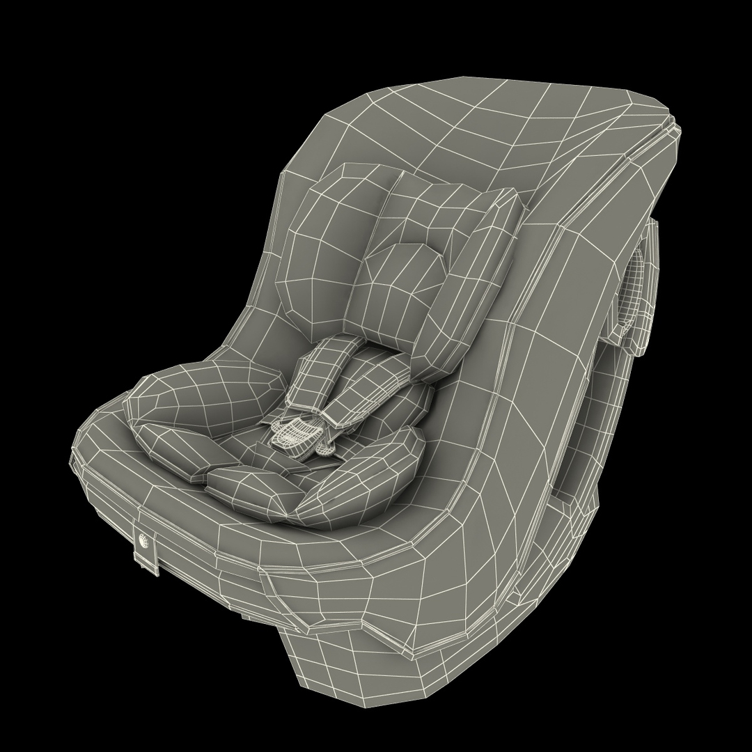 3d Model Convertible Car Seat Combi
