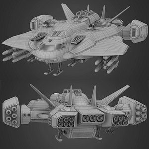 HD Spaceship Mesh