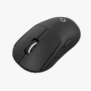 3D Logitech G Pro X Wireless Gaming Mouse - Black model