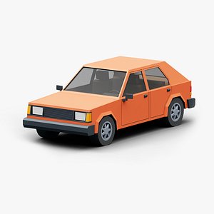 3D model Stylized  Hatchback Car